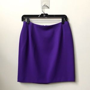 GIANNI VERSACE COUTURE Purple Wool Mini Skirt